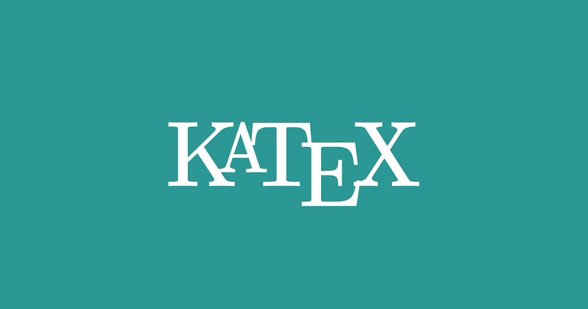 KaTeX 基础语法